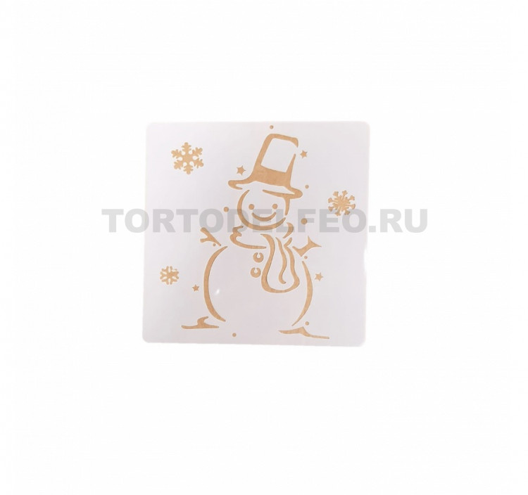 Трафарет Снеговик 13*13см
