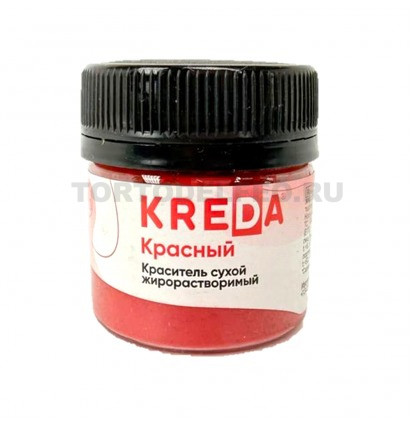 Краситель сухой жир-ый Красный Креда 10гр