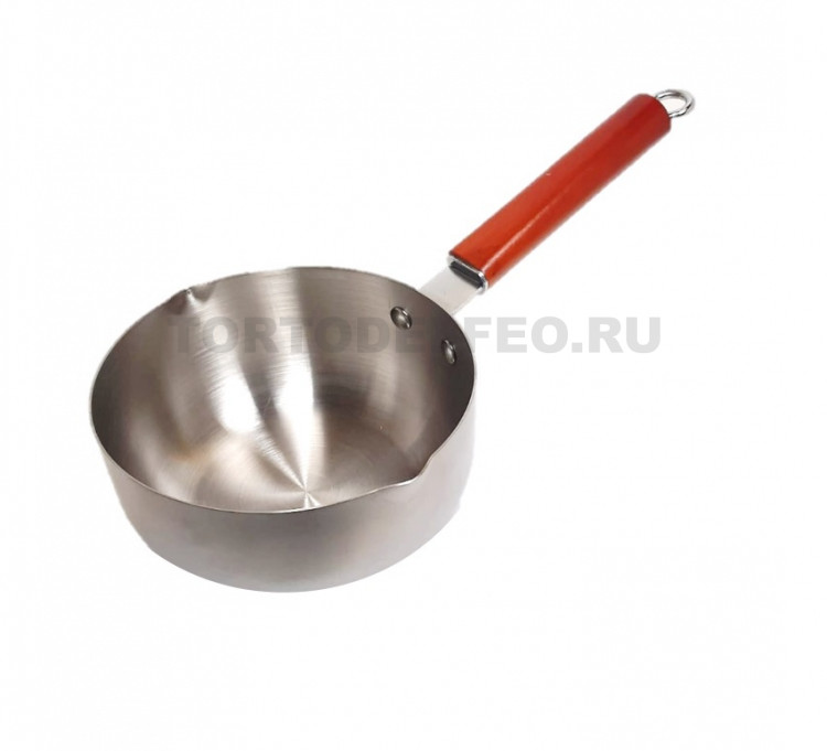 Ковш металлический с деревянной ручкой д 17см